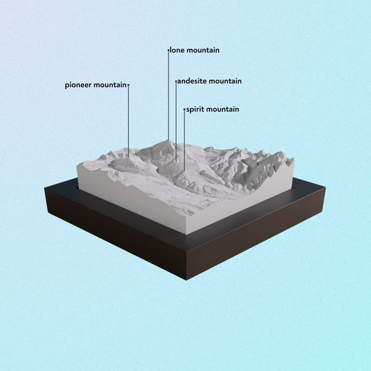 Model of Big Sky resort.