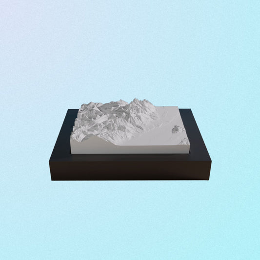 Jackson Holes and Tetons model.