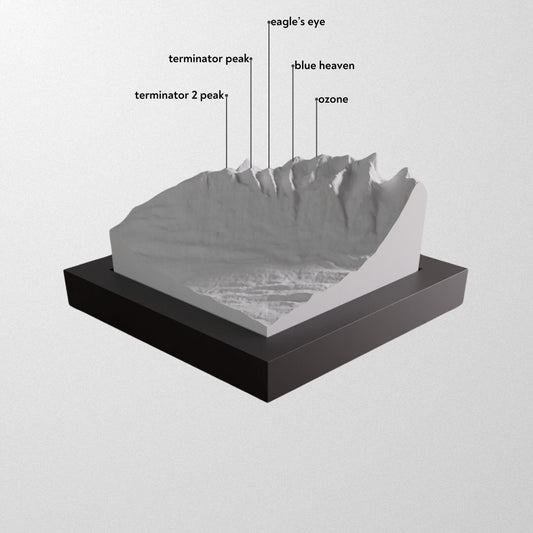 Kicking Horse 3D framed model.