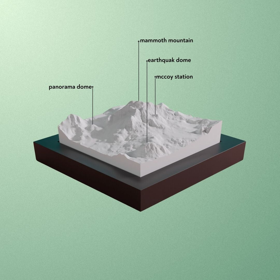 Mammoth mountain model.