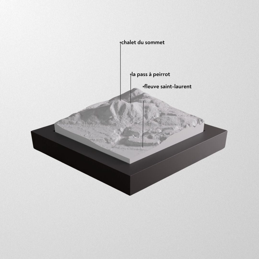 Mont Ste. Anne 3D Framed Model.