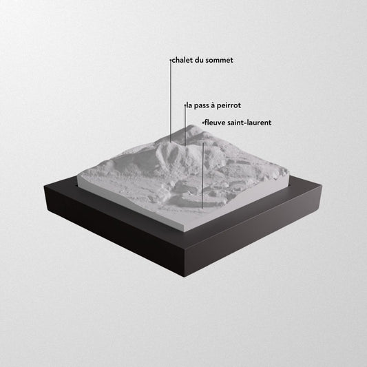 Mont Ste. Anne 3D Framed Model.