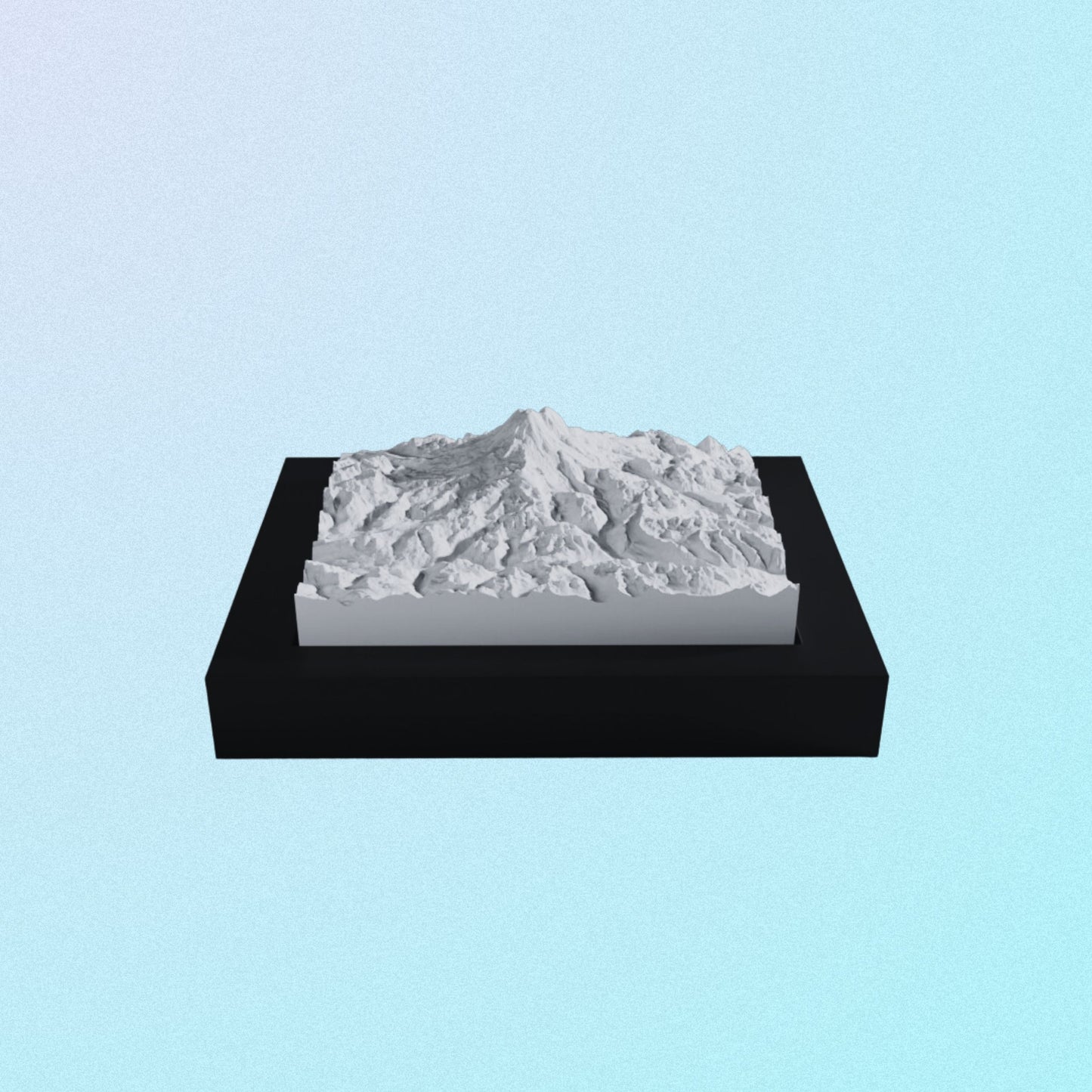 Mount Rainier model.