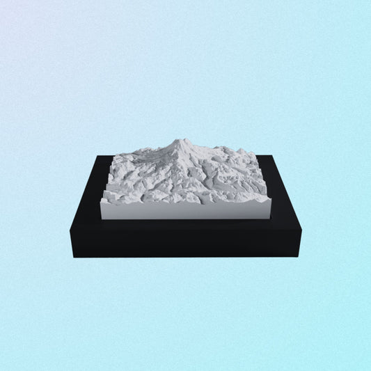 Mount Rainier model.