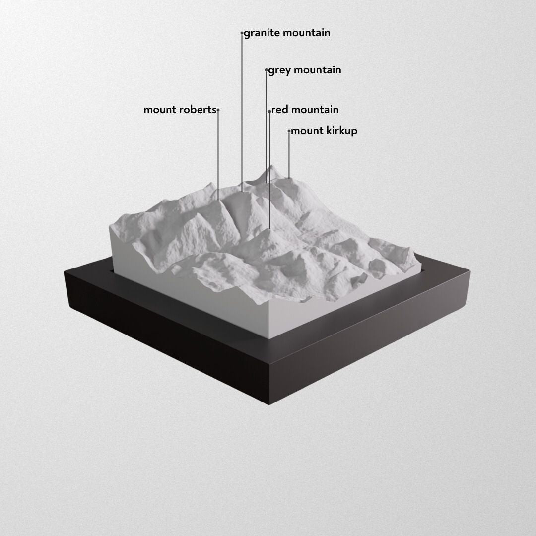 RED Mountain Resort 3D Framed Model.