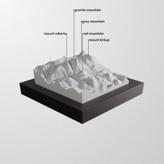 RED Mountain Resort 3D Framed Model.