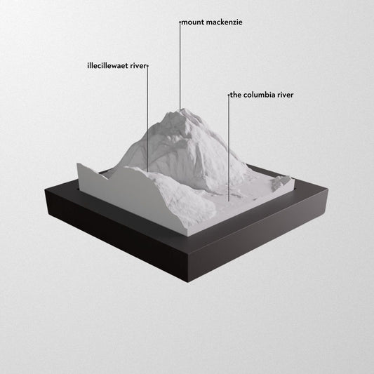 Revelstoke Mountain Resort 3D framed model.