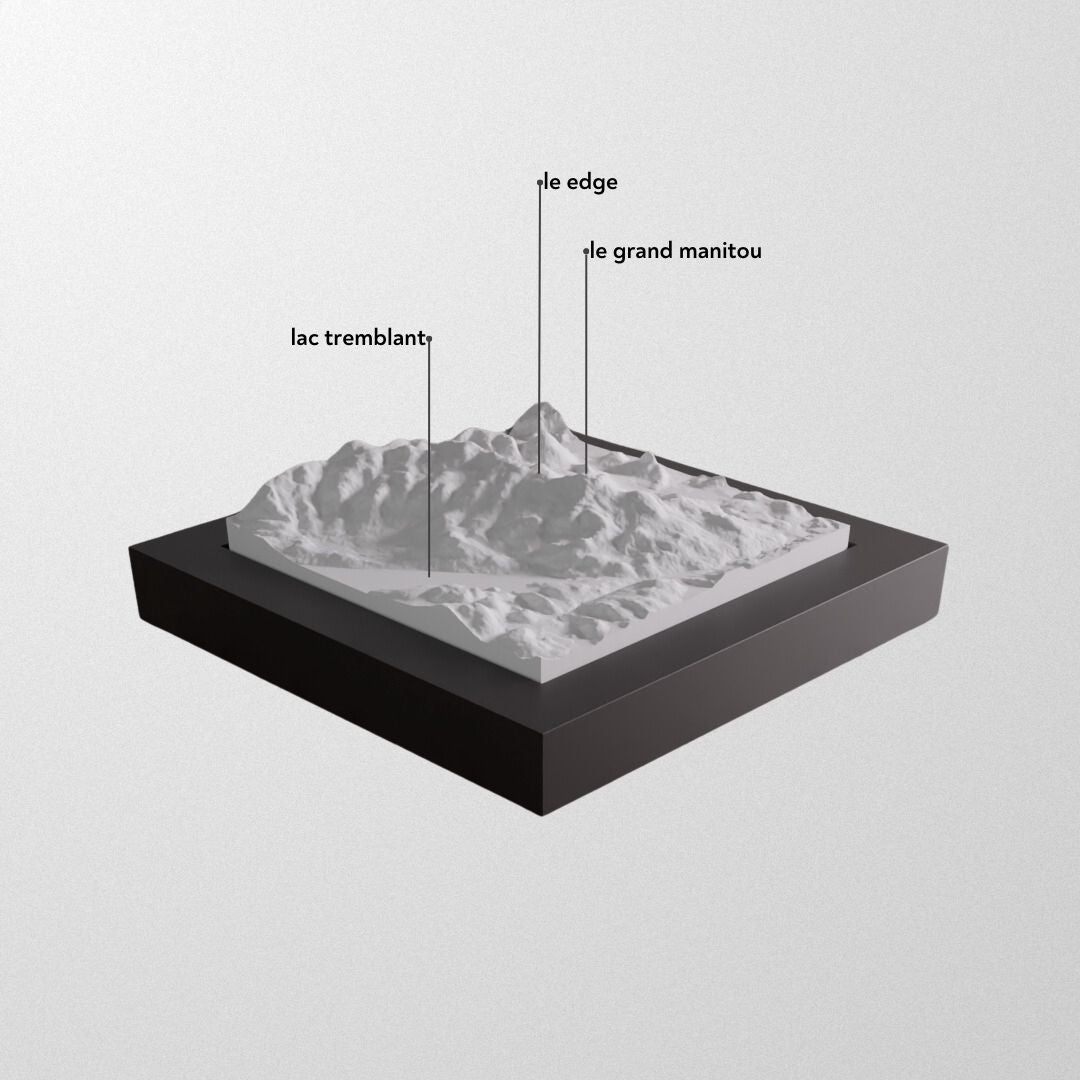 Mont Tremblant 3D framed model.