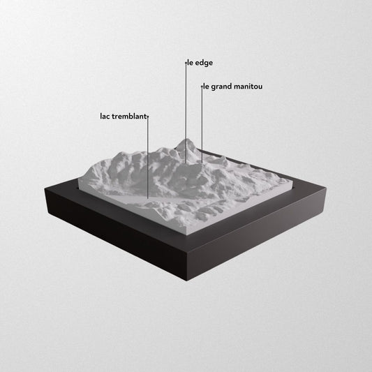 Mont Tremblant 3D framed model.