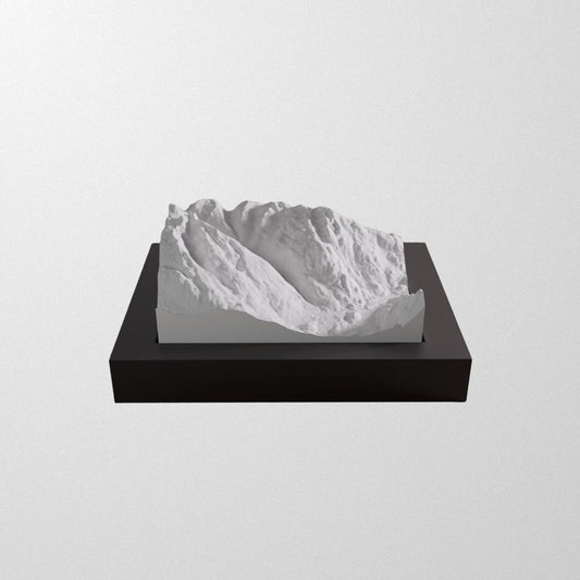 Whistler Blackcomb 3D models on display.