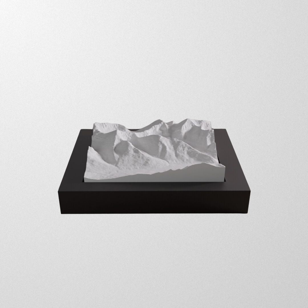 Castle Mountain Resort 3D framed model.