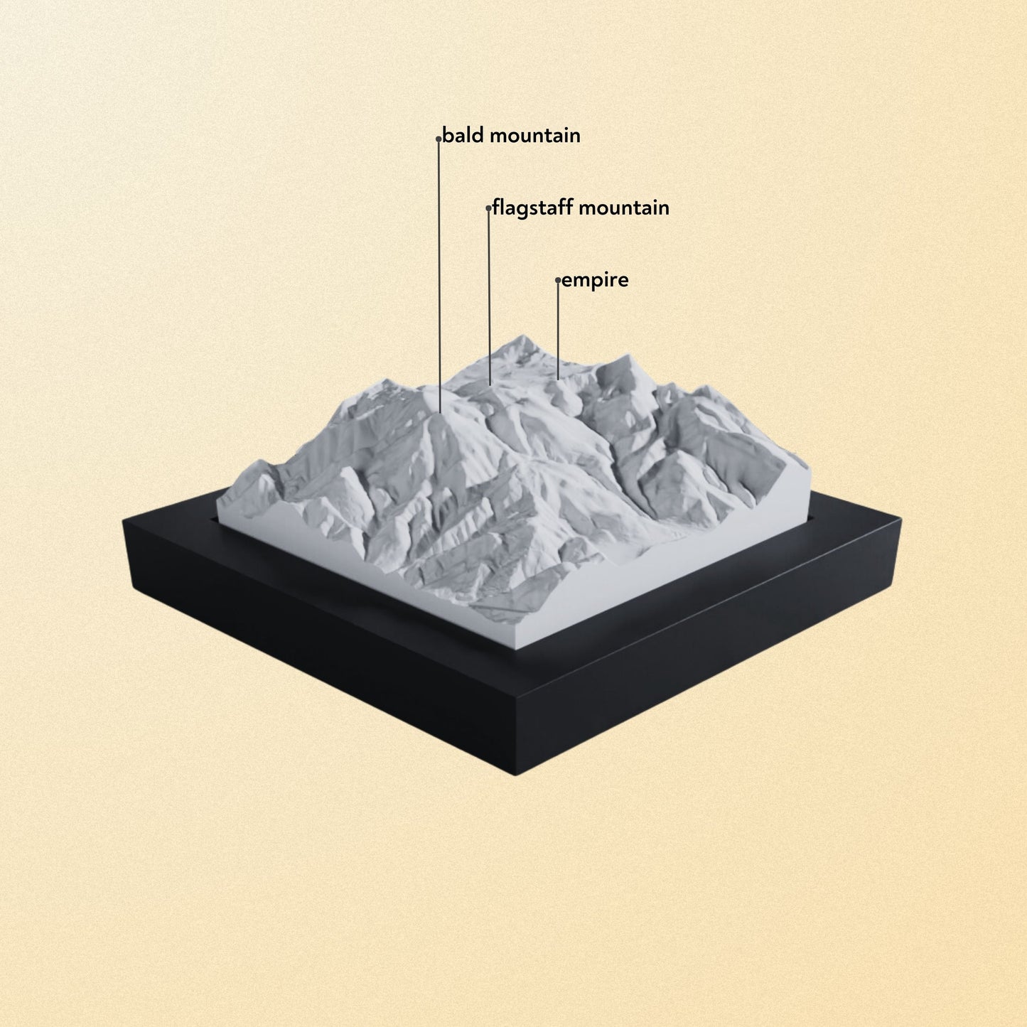 Deer Valley mountain model.