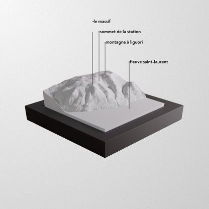 Le Massif 3D framed model.