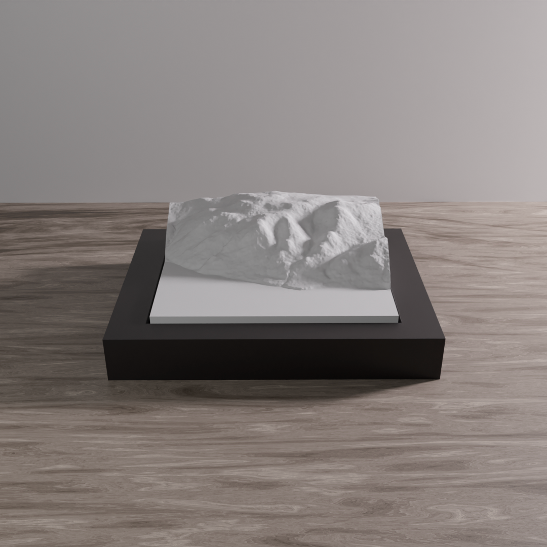 Le Massif 3D framed model.